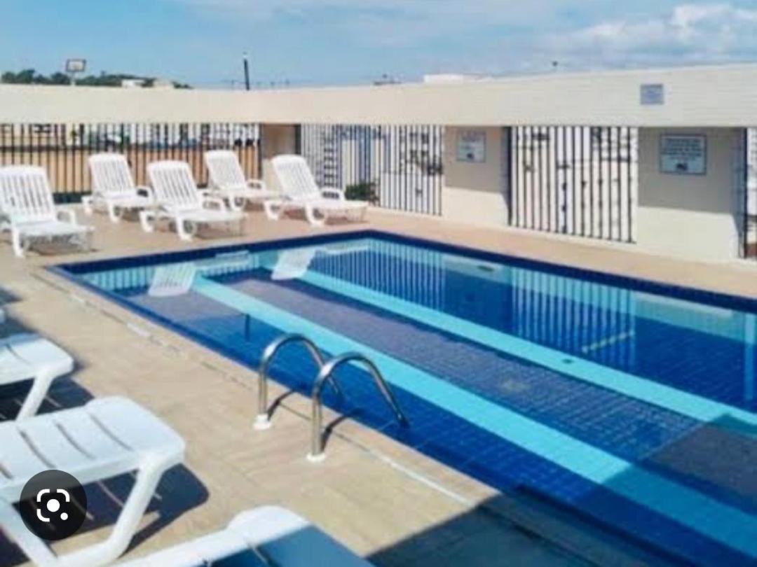 Apartamento tipo Flat Palladium Service São Vicente Exterior foto